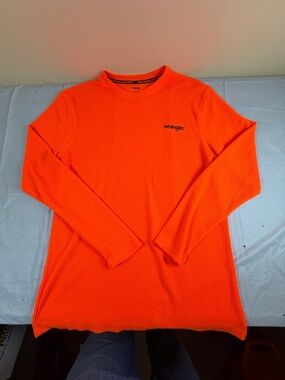 Wrangler Long Sleeve Thermal Tee - High Visibility Orange